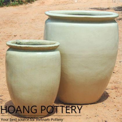 Round Glazed Ceramic Planters (HPAN066)