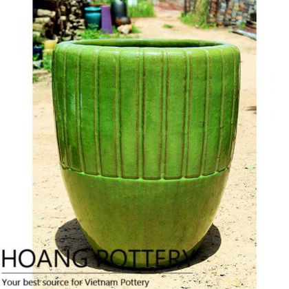 Contemporary Ceramic Glazed Flower Pots (HPAN063)
