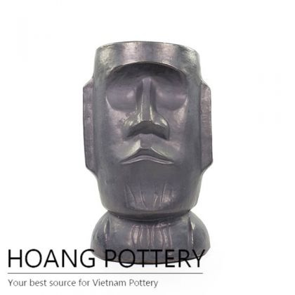 Decor Glazed Ceramic Head Statue (HPO1230)