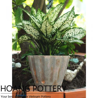 Antique Style Clay Garden Planter (HPTC059)