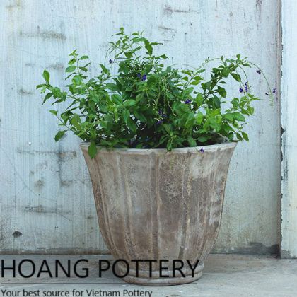 Antique Style Rustic Terracotta Garden Decor Pot (HPTC057)