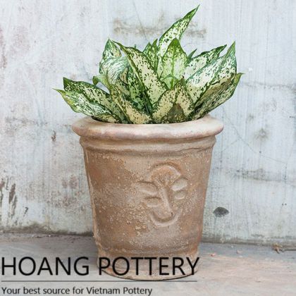 Antique Style chololate Clay Garden Decor (HPTC019)