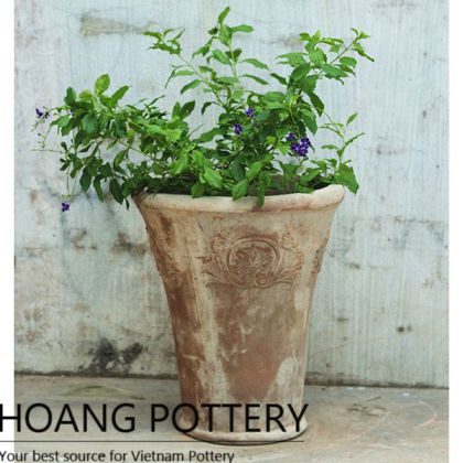Tall Rustic Terracotta Flower Pots (HPTC090)