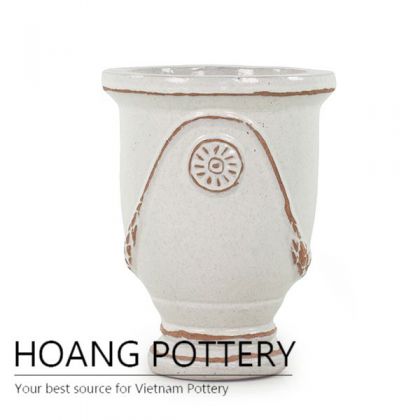 Quality French Urn Ceramic Glazed Pots Outdoor (HPHA001)