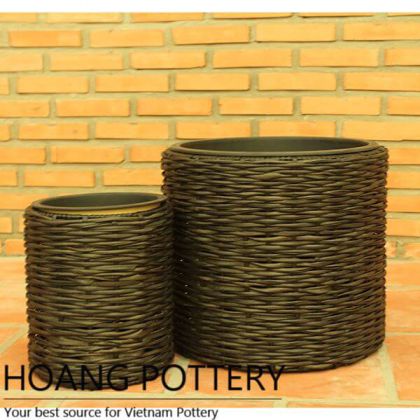 Quality Wicker Flower Planter Decor Indoor and Outdoor (HPW041)