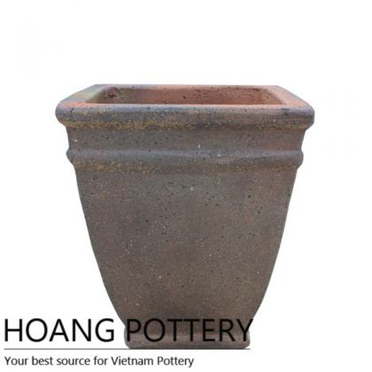 Antique Style Sandblasted Flower Pot (HPSB059)