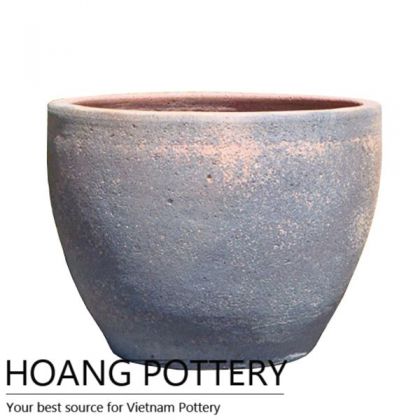 Beautiful Round Design Oldstone Pot Outdoor (HPSB024)