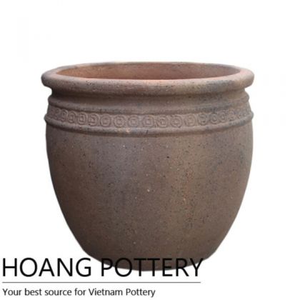 Coin pattern Quality Old Stone Pot (HPSB003)