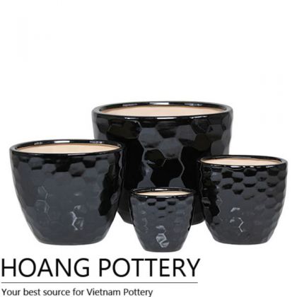 Set 3 Contemporary Ceramic Bonsai Pot (HPIP030)