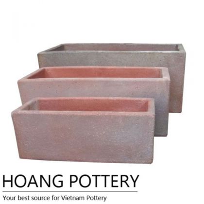 Long Shape Ceramic Oldstone Flower Planter (HPSB098)