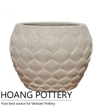 Lotus Design Old Stone Pot Indoor and Outdoor Decor (HPSB001)