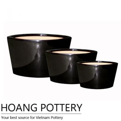 Low Glazed Ceramic Bonsai Planter (HPIP029)