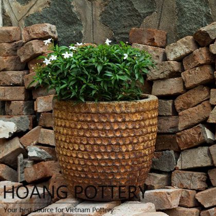 Rustic Flower Pot Outdoor Decor (HPHP009)