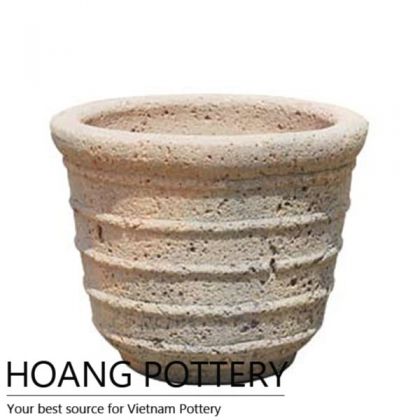 Simple design Sandblasted Pot Outdoor (HPSB011)