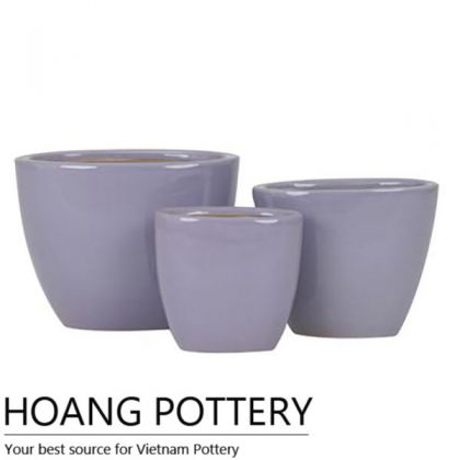 Vietnamese Glazed Ceramic Bonsai Pot (HPIP026)