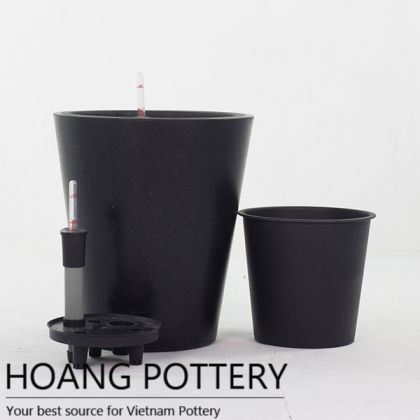 Round poly terrazzo planter (HP-PT005)