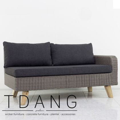Torguta Wicker Right Hand Sofa 2 Seats (TD3033)