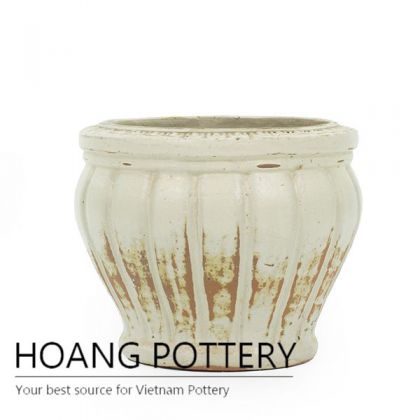 Atlantic design ceramic planter pot