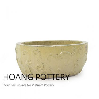 Beautiful Cream Pattern Bowl 
