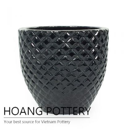 Big size diamond ceramic pot