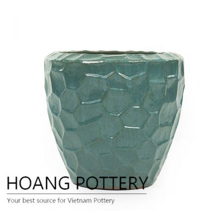 Marble green new design pattern ceramic planter