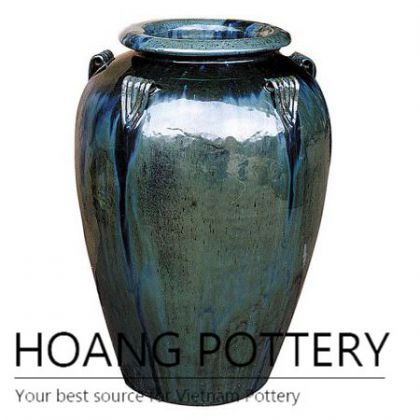 Mix green design ceramic vase