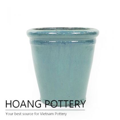 New design marble round ceramic pot
