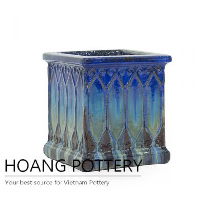 New design square ceramic pot