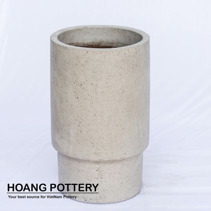 Natural Cement Cylinder pot