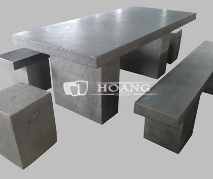 Cement tables and chairs