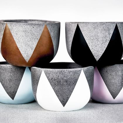 Hand Painting Bowl-Shaped Pot