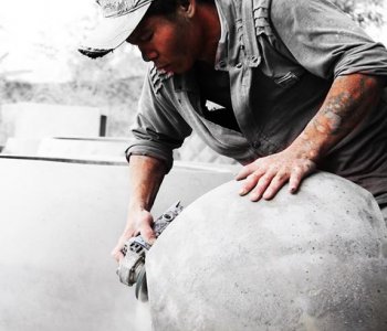 Using terrazzo and ceramic planter for your patio